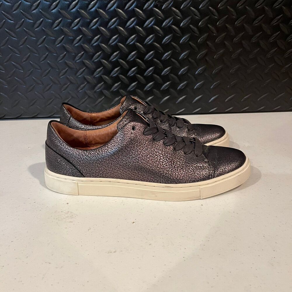 Frye Ivy Low Lace Up Sneakers Shoes Brown‎ Leather Womens Size 6.5 M